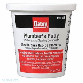 OATEY Plumber s Putty 14 oz White, 49K215