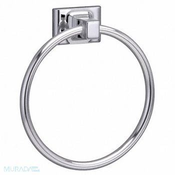 TAYMOR Towel Ring Zinc Polished Chrome 6 in w, 49K644