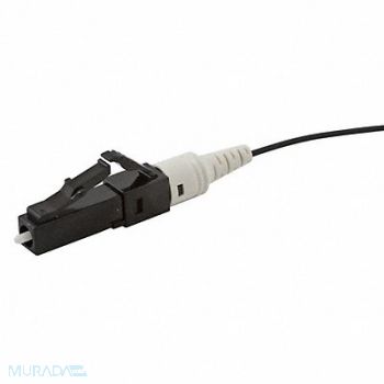 HUBBELL PREMISE WIRING Fiber Optic Connector Fiber Black PK12, 49K801