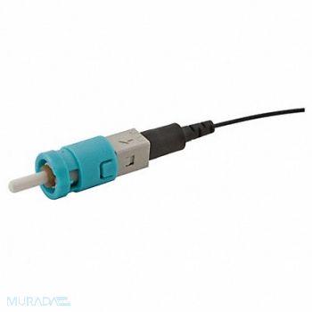 HUBBELL PREMISE WIRING Fiber Optic Connector Fiber Aqua PK12, 49K805