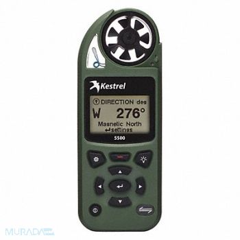 KESTREL Weather Meter Olive Drab 0.3 to 48.87 Hg, 49KA92