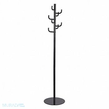 SAFCO Coat Rack Black 69 H Stand Alone, 619V90