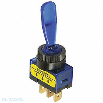 BATTERY DOCTOR Toggle Switch SPST Blue Panel Mount, 49LX02