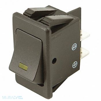 BATTERY DOCTOR Rocker Switch 1/4 Male Terminal Black, 49LX17