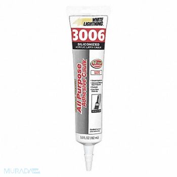 WHITE LIGHTNING Hybrid Caulk White 3006, 49LX57