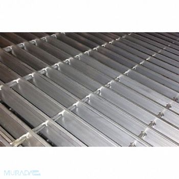 GRAINGER APPROVED Bar Grating Aluminum 4 ft Overall W, 49N404
