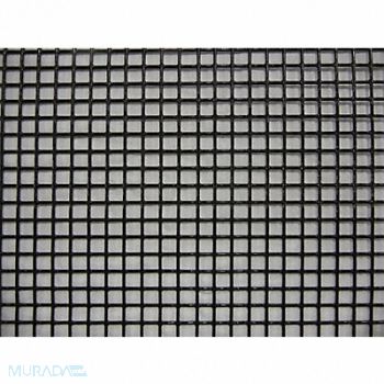 GRAINGER APPROVED Wire Mesh Black Fine 4 ft.W 96 L, 49N580