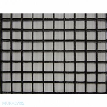 GRAINGER APPROVED Wire Mesh Black Med 4 ft W 96 L, 49N611