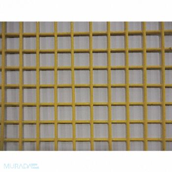 GRAINGER APPROVED Wire Mesh Yellow Med 4 ft W 48 L, 49N619