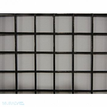 GRAINGER APPROVED Wire Mesh Black Coarse 4 ft W 96 L, 49N631