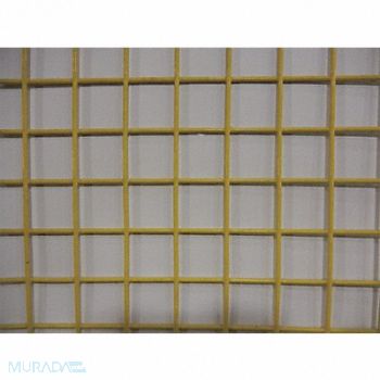 GRAINGER APPROVED Wire Mesh Yellow Coarse 4 ft W 96 L, 49N641