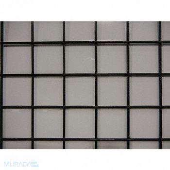 GRAINGER APPROVED Wire Mesh Black Coarse 4 ft W 96 L, 49N651