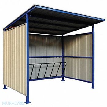 GRAINGER APPROVED Bicycle Storage Shed 96x91x100.4in Slope, 49P401