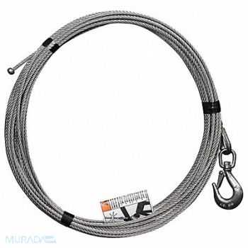 OZ LIFTING PRODUCTS Cable Stainless Steel 800 lb., 49P542