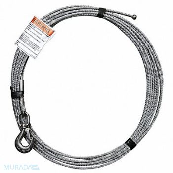 OZ LIFTING PRODUCTS Cable Galvanized Steel 1200 lb., 49P543