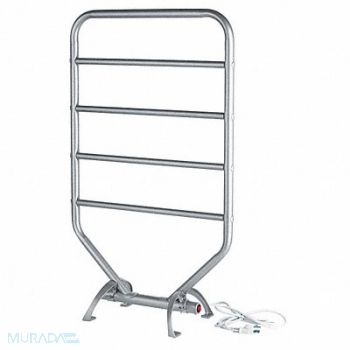 SEE ALL INDUSTRIES Towel Warmer Satin Nickel 80 W 21 in W, 49T413
