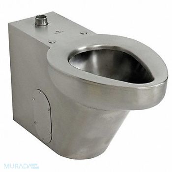 ACORN Prison Toilet SS Top Spud Floor Mount, 49T886