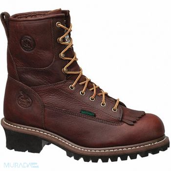 GEORGIA BOOT 8 Work Boot 10 Wide Brown Steel PR, 49U288