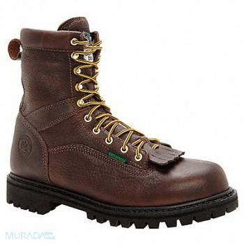 GEORGIA BOOT 8 Work Boot 13 Wide Brown Plain EA, 49U316