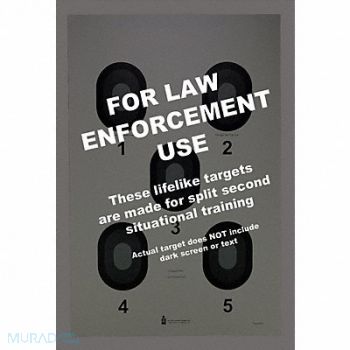 ACTION TARGET Five Bullseye Target PK50, 49U321