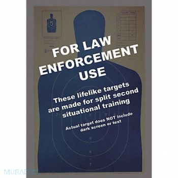 ACTION TARGET Silhouette Target PK100, 49U403