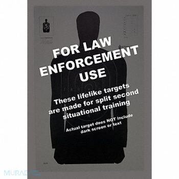 ACTION TARGET Silhouette Target PK100, 49U406