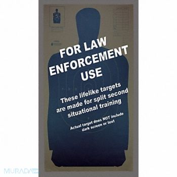 ACTION TARGET Silhouette Target PK100, 49U408