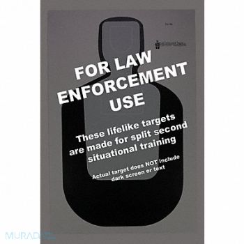 ACTION TARGET Silhouette Target PK100, 49U432