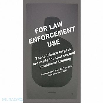 ACTION TARGET Silhouette Target PK100, 49U436