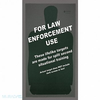 ACTION TARGET Louisiana P.O.S.T Silhouette Target PK50, 49U368