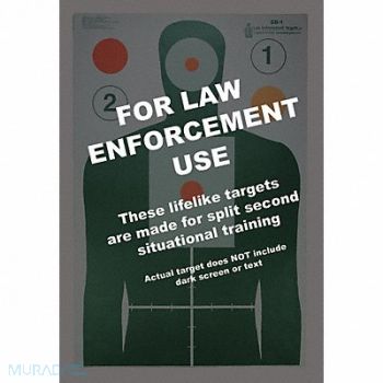 ACTION TARGET Minnesota Criminal Justice Target PK100, 49U446