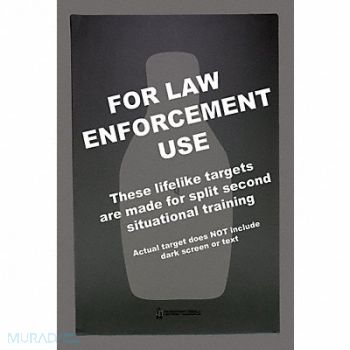 ACTION TARGET FBI/DEA Center Mass Q Target PK100, 49U461