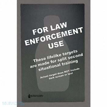 ACTION TARGET FBI/DEA Center Mass Q Target PK100, 49U462