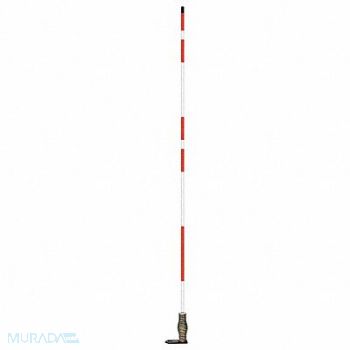 GRAINGER APPROVED Hydrant Marker 5 ft Fiberglss White/Red, 49U984