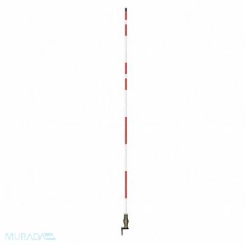 GRAINGER APPROVED Hydrant Marker 7 ft Fiberglss White/Red, 49U986