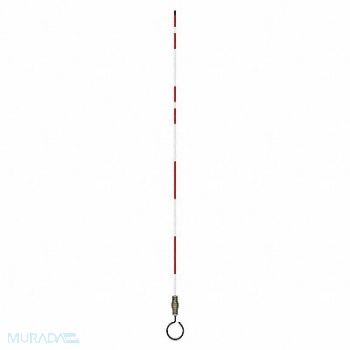 GRAINGER APPROVED Hydrant Marker 7 ft Fiberglss White/Red, 49U988