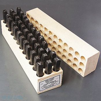 YOUNG BROS. STAMP WORKS Steel Stamps Set 3 Shank L Steel, 49VX44