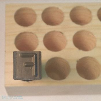 YOUNG BROS. STAMP WORKS Hand Stamp 2-3/8 Shank L Steel, 49VY23