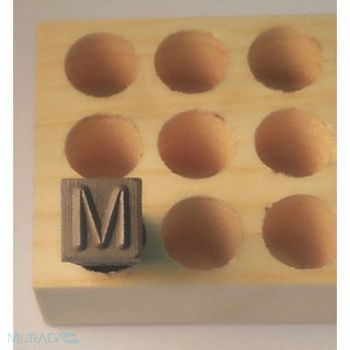 YOUNG BROS. STAMP WORKS Hand Stamp 2-1/2 Shank L Steel, 49VY30