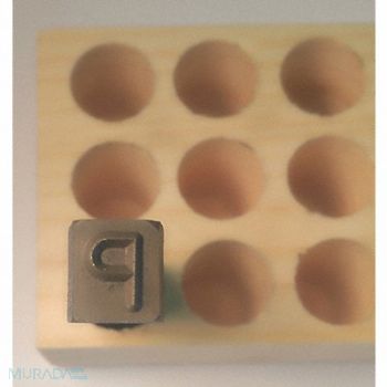 YOUNG BROS. STAMP WORKS Hand Stamp 2-5/8 Shank L Steel, 49VX96