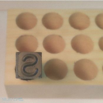 YOUNG BROS. STAMP WORKS Hand Stamp 2-1/2 Shank L Steel, 49VY36