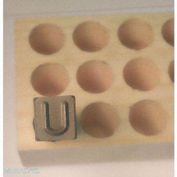 YOUNG BROS. STAMP WORKS Hand Stamp 2-1/2 Shank L Steel, 49VY38