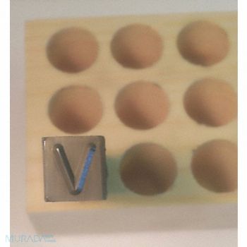 YOUNG BROS. STAMP WORKS Hand Stamp 2-1/2 Shank L Steel, 49VY39