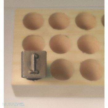 YOUNG BROS. STAMP WORKS Hand Stamp Number 1 5/16in Steel Gothic, 39GA60