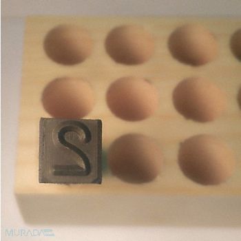 YOUNG BROS. STAMP WORKS Hand Stamp Number 2 5/16in Reversed, 39GA65