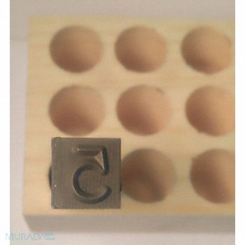 YOUNG BROS. STAMP WORKS Hand Stamp 3 Shank L Steel Heavy Duty, 49VY85