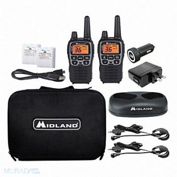 MIDLAND Portable Two Way Radios 1.5W 36 Ch, 49VZ82