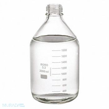 WHEATON Media Bottle 2000mL 261mm H PK6, 49WD54