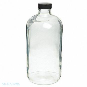 WHEATON Safety Coated Bottle 16 oz 170mm H PK24, 49WD63