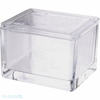 WHEATON Staining Dish w/Cover Cap. 20 Slides PK3, 49WF30